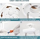 ASHUAQI LED Ceiling Light 36W 4000K 4500LM IP44 Square Kitchen Living view 7