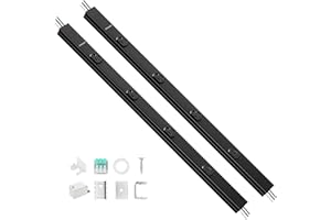 SURAIELEC 2-Pack Under Cabinet Hardwired Power Strip, 24-Inch, 3 TR Outlets with USB-A & USB-C, Adjustable Plug Molding Under