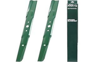 UDC Parts 942-04308 Lawn Mower Blades 6 Point Star for Cub Cadet 42 inch 942-04308A 942-04308-X Craftsman T110 942-04312 XT1 LT42 LTX1040 MTD Troy Bilt Pony Bronco/High Lift Mulching / 2 Pack