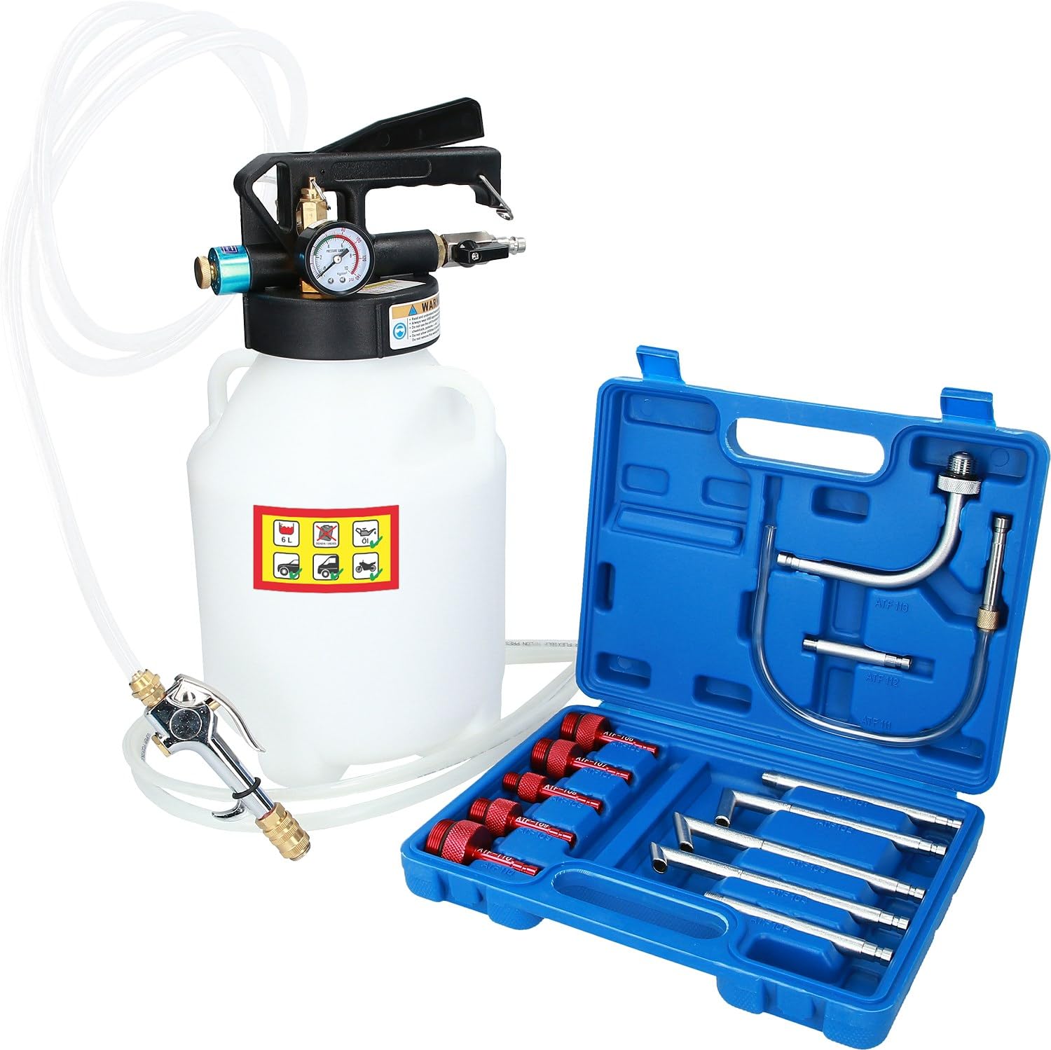 BRILLIANT TOOLS BT621000 Transmission Oil Filler with Adapter [Powered by KS Tools]