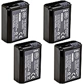 BM Premium 4 NP-FW50 Batteries for Sony ZV-E10, A6400, DSC-RX10 IV, DSC-RX10 III, DSC-RX10 II, DSC-RX10, Alpha 7, Alpha 7R, a7, a7R, A7s, A7s II, a3000, a5000, a6000, A6100, a6300, a6500 Cameras
