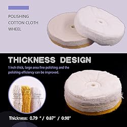Swpeet 8" Buffing Polishing Wheels Polish Pad 6Pcs