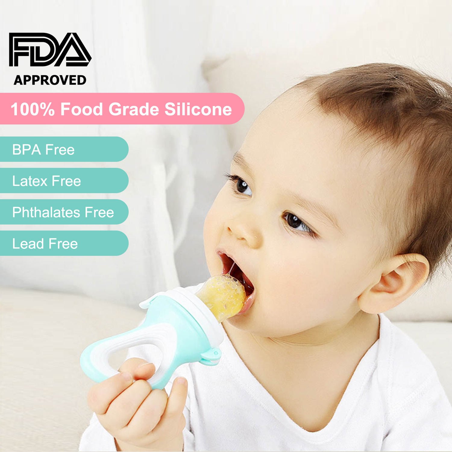 Fresh Food Feeder Baby Fruit Feeder Pacifier By Hombae Mesh