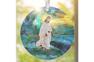 Christian Gifts for Women Faith - Layered Window Hanging Decorations 3 in - Christmas Religious Catholic Gifts for Women Chri
