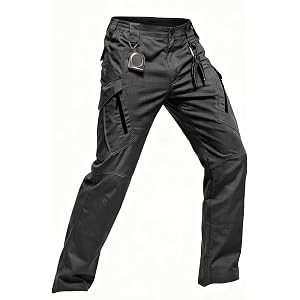 Men's Tactical Pants Water Resistant Cargo Ripstop Pants Lightweight Outdoor EDC Hiking Work