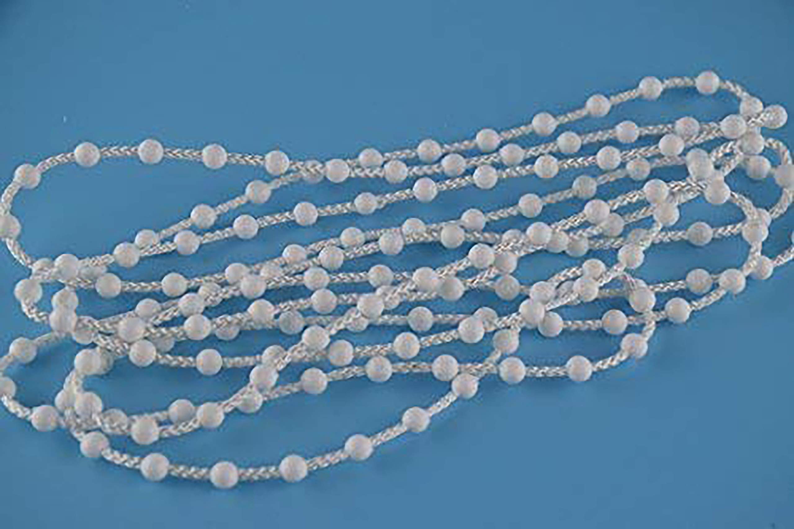 EveryHome EveryHome Roller Blind and Roman Shade Blind Wide Beaded Chain Cord White Plastic Roller Blind Wide Chain Repair (10M)
