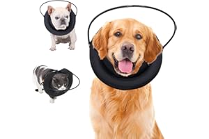 ACESOLID Adjustable Anti-Collision Ring Harness for Blind Pets – Lightweight Guiding Collar for Dogs and Cats with Vision Impairment or Eye Injuries -Medium