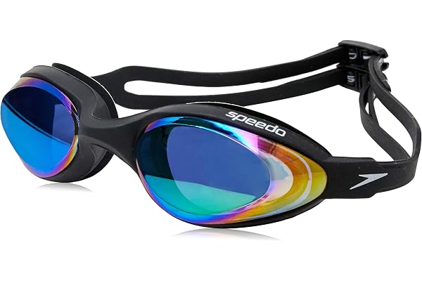 Óculos de Natação, Speedo, Hydrovision Mirror, Lentes Espelhadas com Proteção UV e Antifog, Vedação M