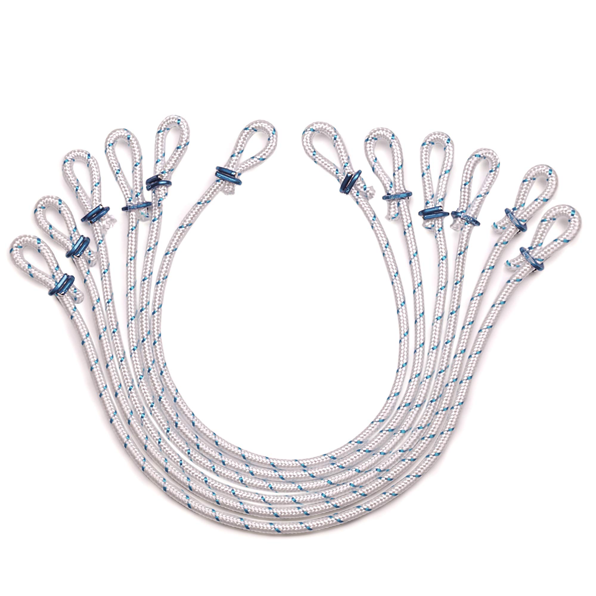 FLAGLY Premium Flag Loops for Attaching Flags and Flags to Flagpole, for Flagpoles up to 100 mm Diameter, Length = 41 cm, Flagpole Accessories (6)