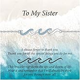 Wave Bracelets for Women - Valentines Day Gifts for Her, Jewelry Gift for Bestie, Sister, Mom, Daughter, Wife, Girlfriend, Grandma, Aunt | 21st 30th 40th 50th 60th 70th Birthday Gifts for Women