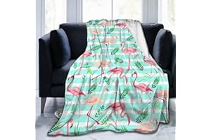 ADIJOK Flamingo Blanket Super Soft Flamingo Throw Blanket Warm Cozy Flannel Blankets for Women Kids Adults Gifts 50"X 40"