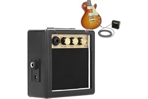 Mini Guitar Amp, PG-3 3W Electric Guitar Amplifier, Portable Guitar Amp for Electric Guitar Stage Performance and Daily Pract