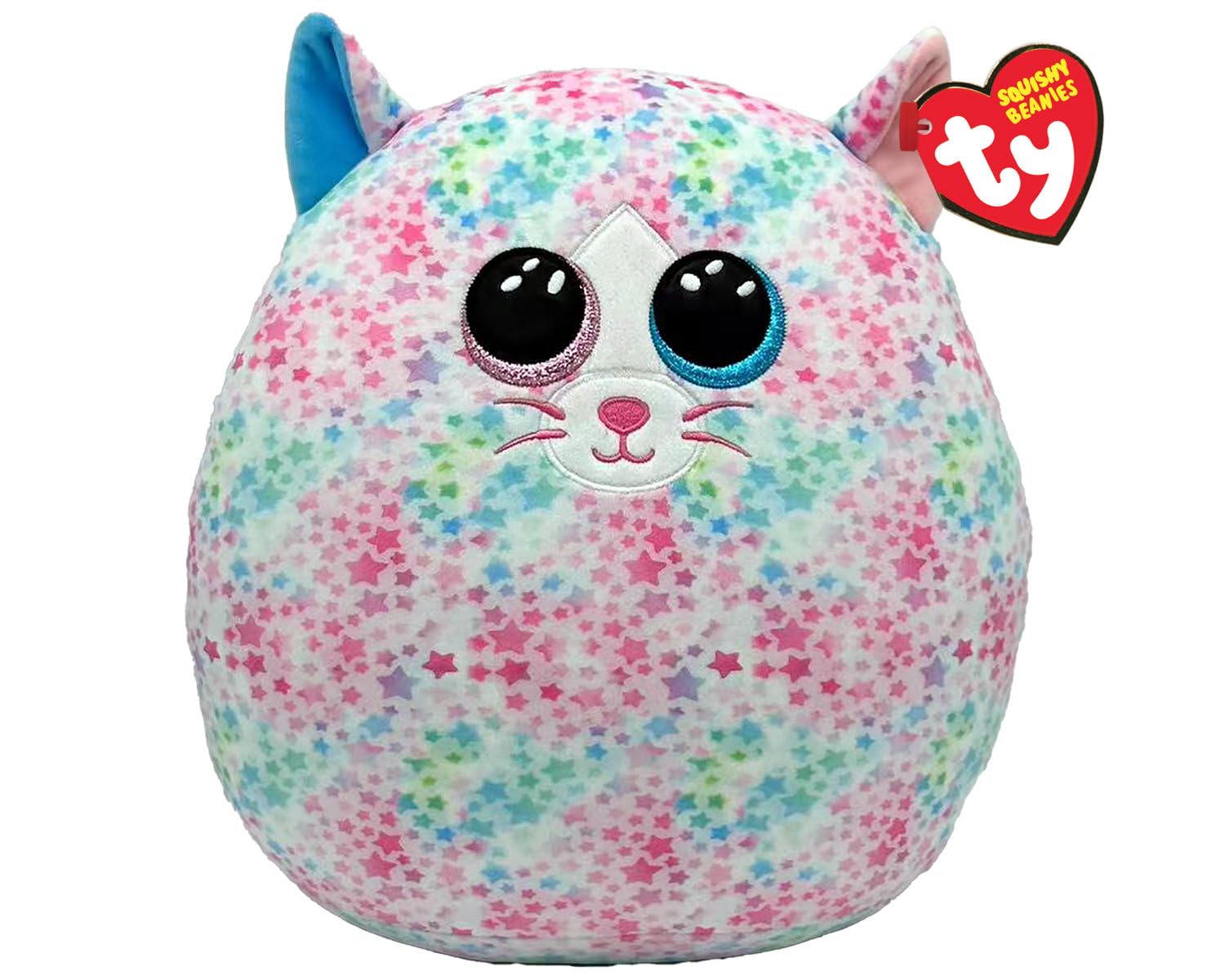 TY Emma Cat Squish a Boo 10 Inches - Squishy Beanies for Kids, Baby Soft Plush Toys - Collectible Cuddly Stuffed Teddy โ image 1