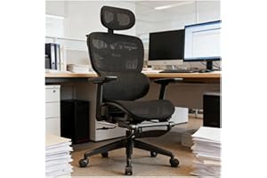 Genérico Ergonomic Office Chair, Big and Tall Office Chair - with 3-Zone Dynamic Lumbar Support, 6D Adjustable Headrest, 3D A