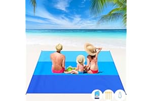 BYDOLL Beach Blanket Waterproof Sandproof Large 78''×81''/10'×9' Sand Free Oversized Sandless Picnic Mat Water Proof Packable Lightweight Blanket for Beach Camping Hiking Travel