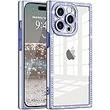 ROSEHUI Clear Glitter Phone Case for iPhone 14 Pro