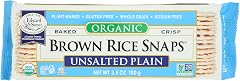 Edward & Sons, Rice Snaps Plain Unsalted Organic, 3.5 Ounce