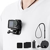 K&amp;F CONCEPT Magnetic Action Camera Chest Mount for GoPro Hero 13/12/11/10/9 | Portable POV Neck Mount with Adjustable Neck Strap Lanyards for DJI Osmo Action 5 Pro/4/3/2/6 and More Action Camera TW08