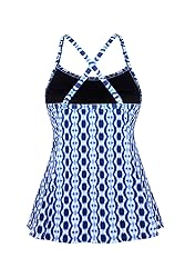 JINXUEER Women's Plus Size Flowy Swimsuit Crossback