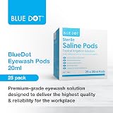Blue Dot Eye Wash Pods Pack of 25 0.9% Sodium Chloride Irrigation Capsules view 2