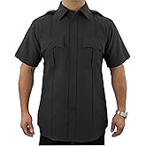 First Class 100% Polyester Short Sleeve Men's Uniform Shirt White