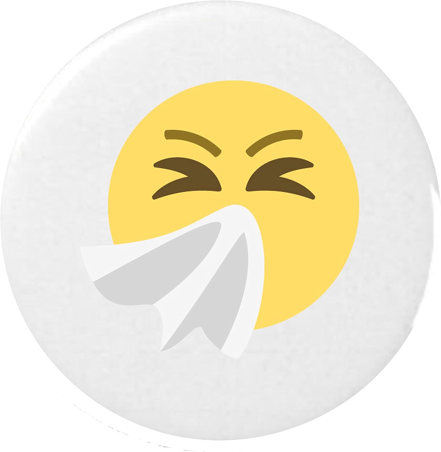 Iamengland Sneezing Face Emoji 25mm Button Badge Amazon Ca Clothing Accessories