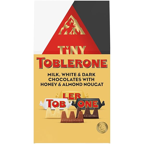 TOBLERONE TINY ASSORTED CHOCOLATE BARS VARIETY PACK (MILK,...