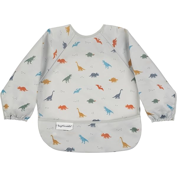 BIBaDO Mess Proof Baby Bib, Pack Long Sleeve Bib, Month