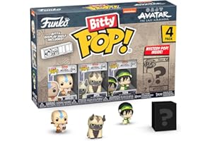 Funko Bitty Pop! Avatar: The Last Airbender - Aang, Appa, Toph, & A Surprise Mystery Mini Figure - 0.9 Inch (2.2 Cm) Collectable - Stackable Display Shelf Included - Gift Idea Cake Topper