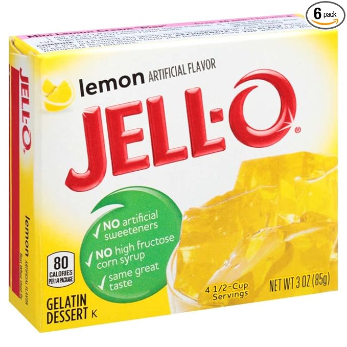 yellow box jello