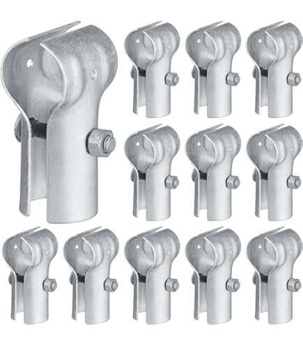 Lot De 4 Colliers De Serrage En T 3,5x4,5cm Acier Galvanisé - Pour Tuyau OD 4,5cm