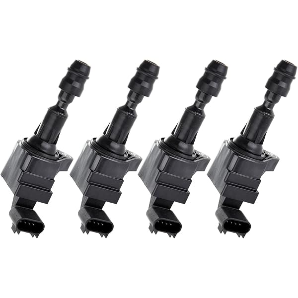 ENA Set of 4 Ignition Coil Pack and Iridium Spark Plugs Compatible with