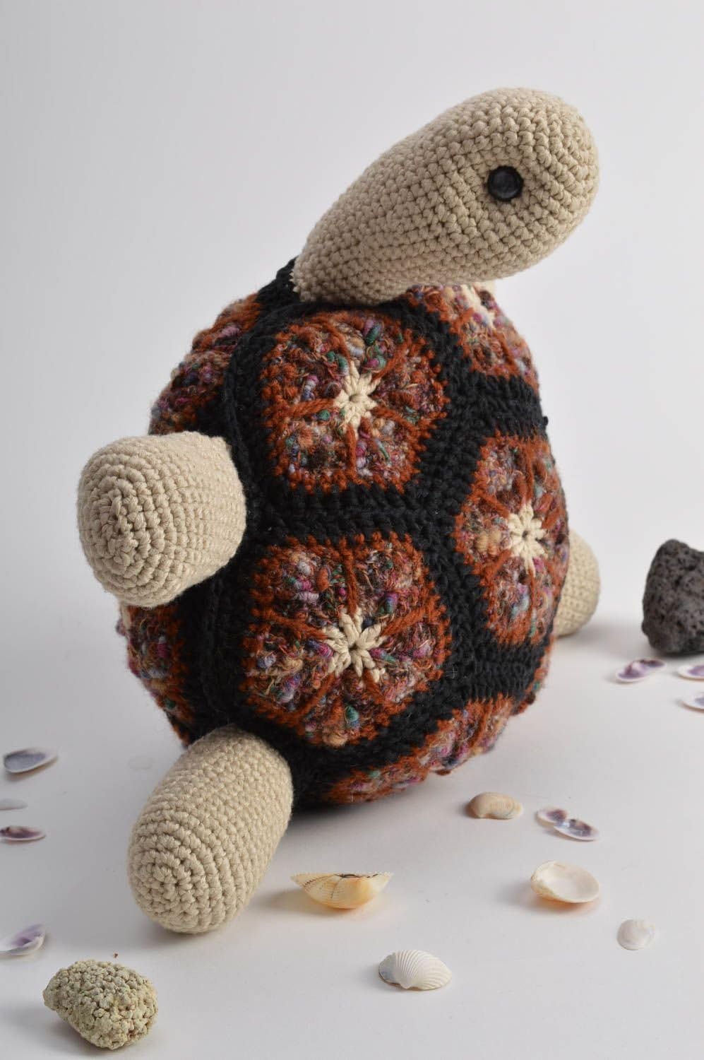Amazon Com Unusual Beautiful Handmade Crochet Pillow Pet Turtle