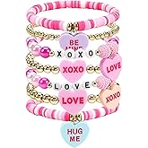 Ardorchid USA Flag Bracelets Valentine's Day Heishi Bracelets St. Patrick's Mardi Gras Beaded Bracelets Easter Rainbow Juneteenth Rasta Bracelets