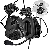 HANSTRONG GEAR Tactical Headset Unlimited Power Intercom with Microphone Waterproof Headphones Earmuff for Hunting Airsoft