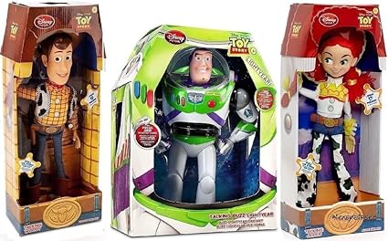 Amazon.com: Action Figure 3PCS Talking Toy Story Woody Jessie Buzz Doll Sound Kid Toy Gifts: Toys \u0026 Games