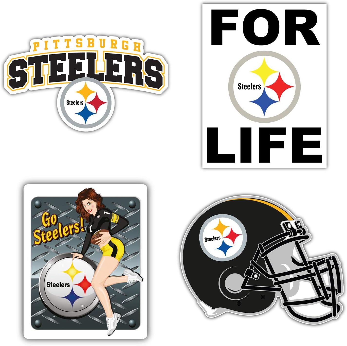 Pittsburgh City Steeler Football Logo DieCut Decal Sticker 5 Longer