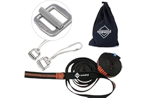 onewind Tree Straps – Camping Hammock Tree Swing Straps Durable Lightweight Set Compact & Easy to Set Up (Orange-N)