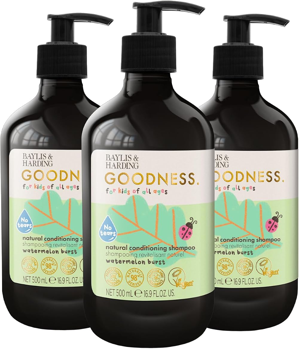 Baylis & Harding Goodness Kids Watermelon Burst No Tears 500 ml Pack of 3