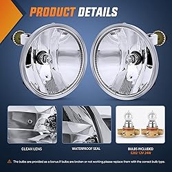 Nilight Fog Light Assembly Compatible with 2007
