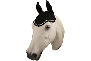 HORSE FARE PRODUCTS Horse Fly Bonnet (Oversize, Black)