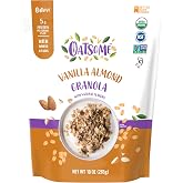 Oatsome Vanilla Almond Granola 10 Oz, Gluten Free, Good Source of Fiber | Vanilla Almond Granola, Gluten Free Cereal, Fiber, Breakfast Snack, Yogurt Topper, Oatmeal Crunch, Pantry
