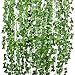 Artiflr 84Feet 12 Strands Artificial Flowers Greenery Fake Hanging Vine Plants Leaf Garland Hanging for Wedding Party Garden Outdoor Office Wall Decoration primary