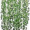 YQing Lierre Artificielle Plantes Guirlande Vigne 12 Pcs 84 Ft Exterieur Lierre Artificielle Guirlande Décoration pour…