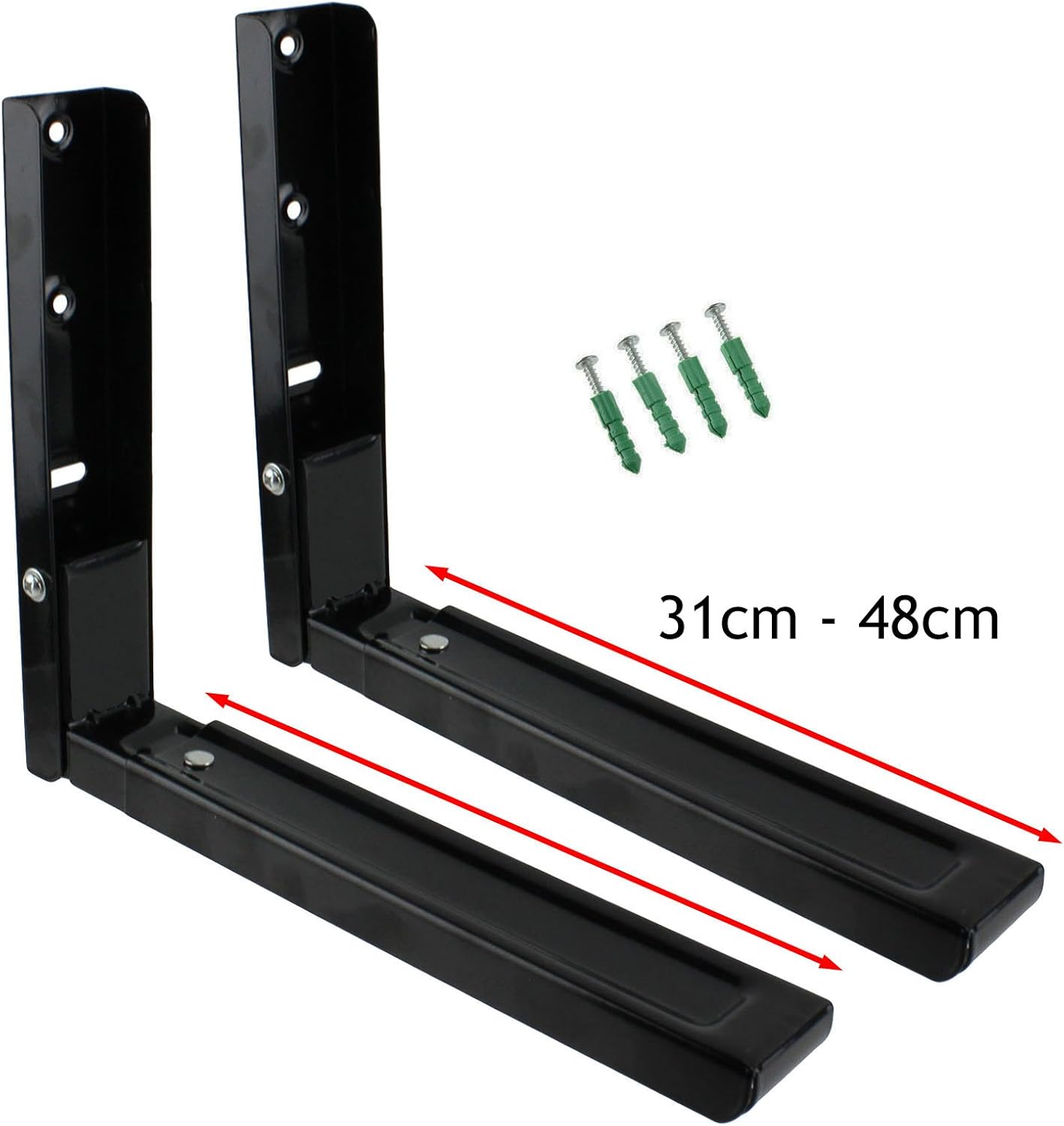 Spares2go Extendable Wall Mounting Brackets for Russell Hobbs Microwave (Black) Amazon.co.uk