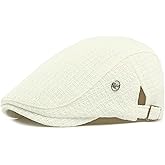 PTDTSHOU Newsboy Flat Caps for Men Women, Adjustable Ivy Gatsby Painter Cap Cabbie Golf Hat