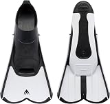 Cressi Light Fins Short Swimming Fins White 37/38 Agile Training Flippers view 6