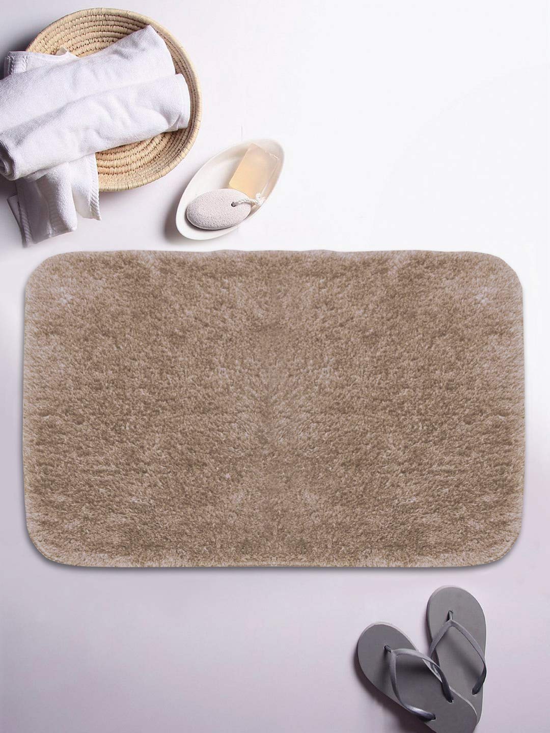 Buy BIANCA UltraSoft Fluffy Bath Mat with NonSlip Rubber Backing 1pc