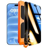 TOCOL for iPhone 18 Pro Max Privacy Screen Protector, Easy Installation | 25&deg; Anti Spy, Data Protection, 9H+ Tempered Glass, 8FT Military Grade Shatterproof, Full Edge Coverage, Anti-Scratch, 2 Pack