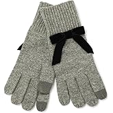 kate spade new york womens Velvet Bow Knit Glove